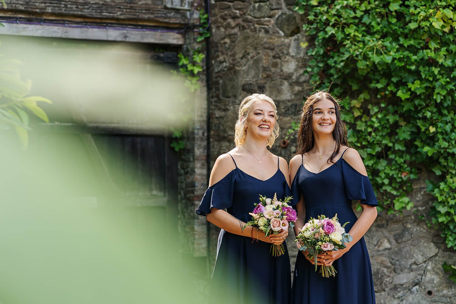bridesmaids at ramster hall in surrey