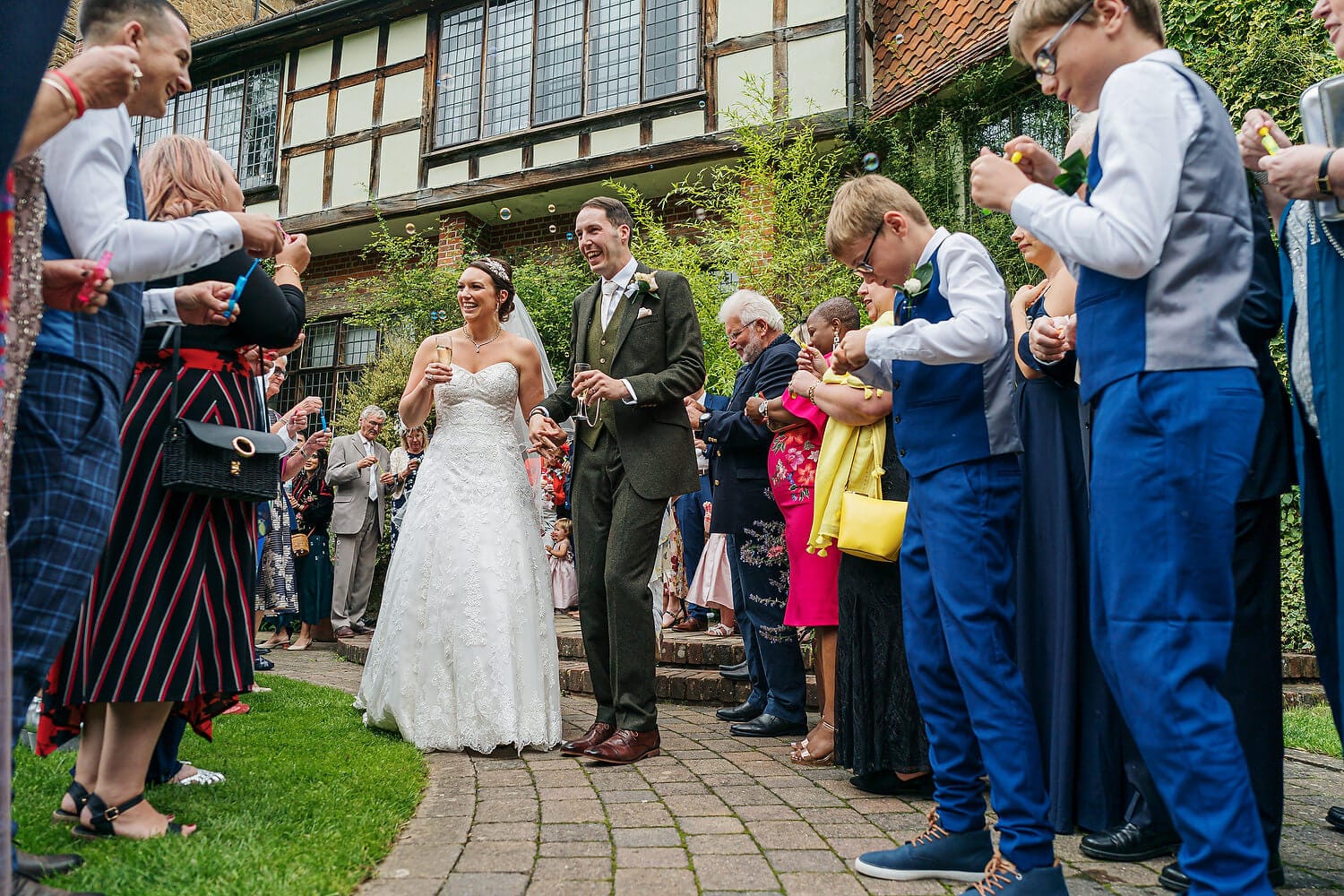 confetti walk at ramster hall