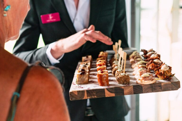 canapes-being-served-at-wedding